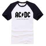 black and white acdc tshirt