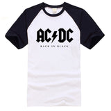 black and white acdc tshirt