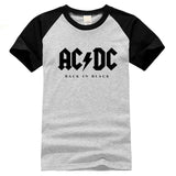 black and white acdc tshirt