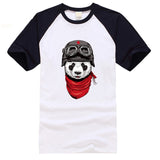 black and white tshirt panda