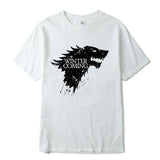white tshirt  winter coming