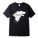 white tshirt  winter coming