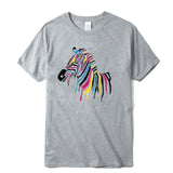 white tshirt zebra