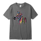 white tshirt zebra