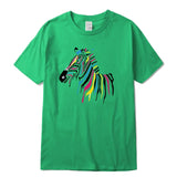 white tshirt zebra