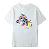 white tshirt zebra