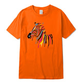white tshirt zebra