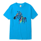white tshirt zebra
