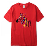 white tshirt zebra