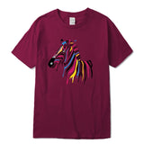 white tshirt zebra