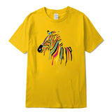 white tshirt zebra