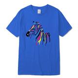 white tshirt zebra