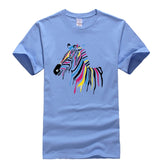 white tshirt zebra