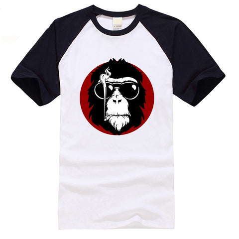 black and white tshirt monkey