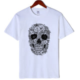 white tshirt skulls