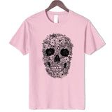 white tshirt skulls