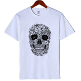 white tshirt skulls