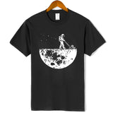 white tshirt  walking