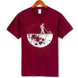 white tshirt  walking