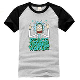 black and white tshirt peace among worlds