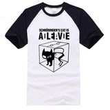 black and white tshirt cat