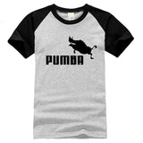 black and white tshirt pumba