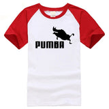 black and white tshirt pumba