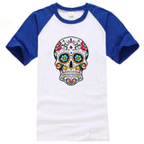 black and white tshirt skull