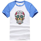 black and white tshirt skull