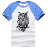 black and white tshirt owl