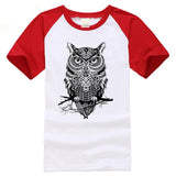 black and white tshirt owl