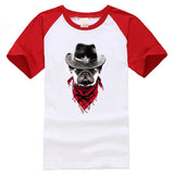 black and white tshirt pug