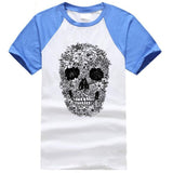 black and white tshirt skeleton