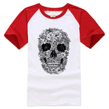 black and white tshirt skeleton
