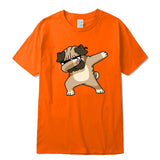 white tshirt  pug
