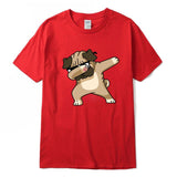 white tshirt  pug