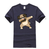 white tshirt  pug