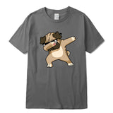 white tshirt  pug